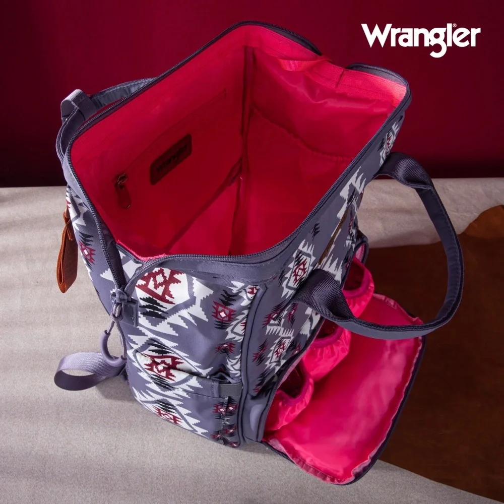 Wrangler Aztec Printed Callie Backpack - Lavender